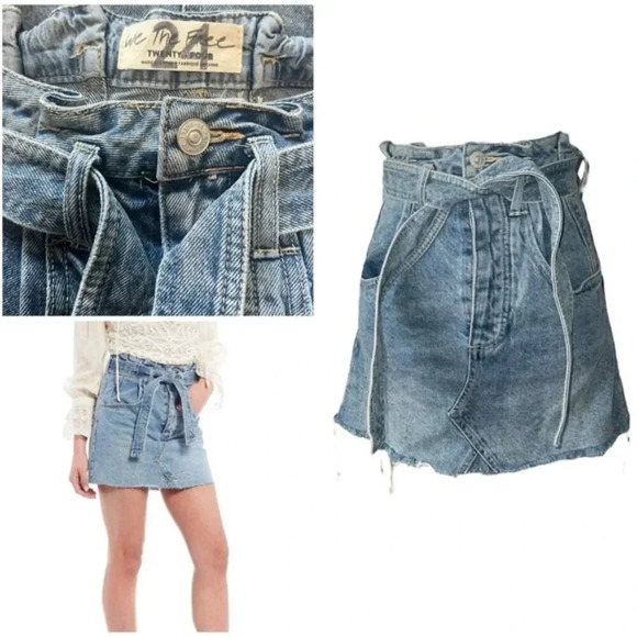 Free People Dresses & Skirts - Free People Skirts Free People East Of Eden Denim Mini Skirt Sz 24
